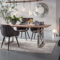 Store Eettafel Symphony Chroom 200x100cm Kasten|Tafels