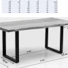 Cheap Eettafel Symphony Eiken Messing Kasten|Tafels
