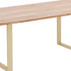 Discount Eettafel Symphony Messing 160x80cm Kasten|Tafels