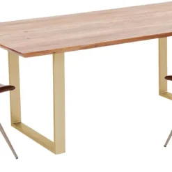 Discount Eettafel Symphony Messing 160x80cm Kasten|Tafels