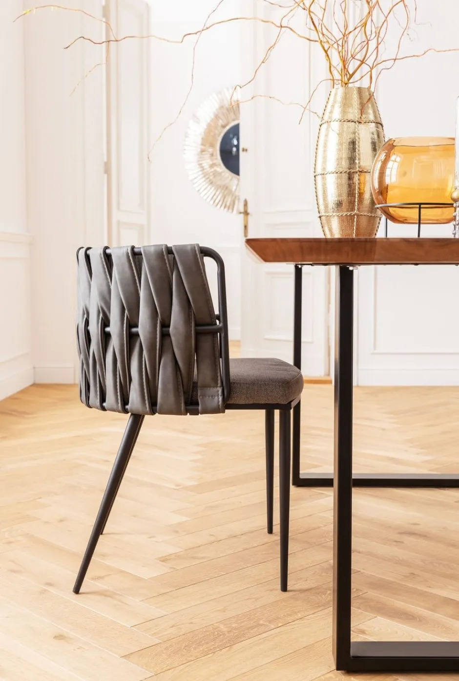 Store Eettafel Symphony Zwart 180x90cm Kasten|Tafels
