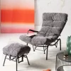 Best Sale Fauteuil + Hocker Vienna Swing Grey Kasten|Fauteuils