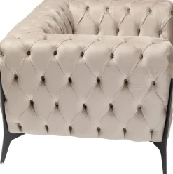 Store Fauteuil Bellissima Velvet Taupe 120cm Kasten|Fauteuils