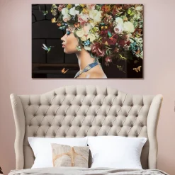 Shop Glasschilderij Bunch Of Flowers 150x100cm Wanddecoratie|Kasten