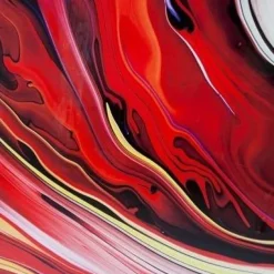 Sale Glasschilderij Chaos Fire 150x120cm Wanddecoratie|Kasten