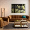 Cheap Glasschilderij Metallic Palms 180x120cm Wanddecoratie|Kasten