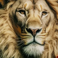 Cheap Glasschilderij Mister Lion 150x100cm Wanddecoratie|Kasten