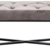 Sale Halbank Crossover Grijs Zwart 150x40cm Kasten|Tuinmeubelen