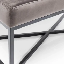 Sale Halbank Crossover Grijs Zwart 150x40cm Kasten|Tuinmeubelen
