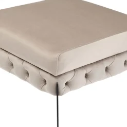 Cheap Hocker Bellissima Velvet Taupe 80cm Poefs & Krukken|Tuinmeubelen