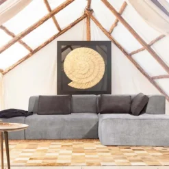 Discount Hoekbank Infinity Ottomane Grijs Rechts Kasten|Tuinmeubelen