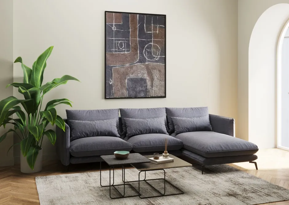 Online Hoekbank Monza Right Grey 296cm Tuinmeubelen|Banken