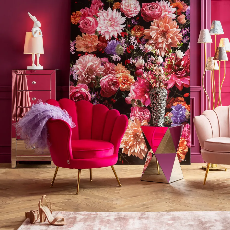 Clearance Kare Vaas Rose Multi Chroom Klein Woondecoratie|Kasten