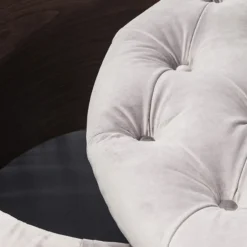 Best Sale Kruk Desire Rond Zilvergrijs Poefs & Krukken|Kasten