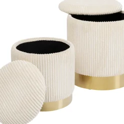 Clearance Kruk Plush (Set Van 2) Poefs & Krukken|Kasten