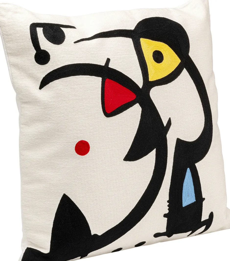 Hot Kussen Art Line Wit 50x50cm Vloerkleden & Textiel|Kasten