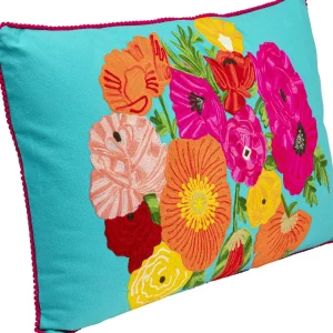 New Kussen Fiorista Blue 60x40cm Vloerkleden & Textiel|Kasten