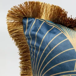 Flash Sale Kussen Leaves Fringe 45x45cm Vloerkleden & Textiel|Kasten
