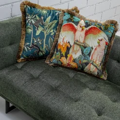 Fashion Kussen Parrots Life 45x45cm Vloerkleden & Textiel|Kasten