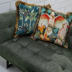 Fashion Kussen Parrots Life 45x45cm Vloerkleden & Textiel|Kasten