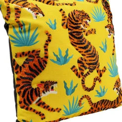 Best Sale Kussen Tiger Love Geel 45x45cm Vloerkleden & Textiel|Kasten