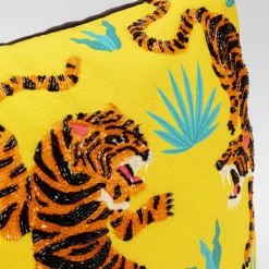 Best Sale Kussen Tiger Love Geel 45x45cm Vloerkleden & Textiel|Kasten
