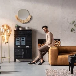 Cheap Ladekast Art Factory Zwart Lage Kasten & Dressoirs|Tuinmeubelen