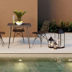 Clearance Lantaarn Giardinio Zwart Goud (4-delig) Woondecoratie|Kasten