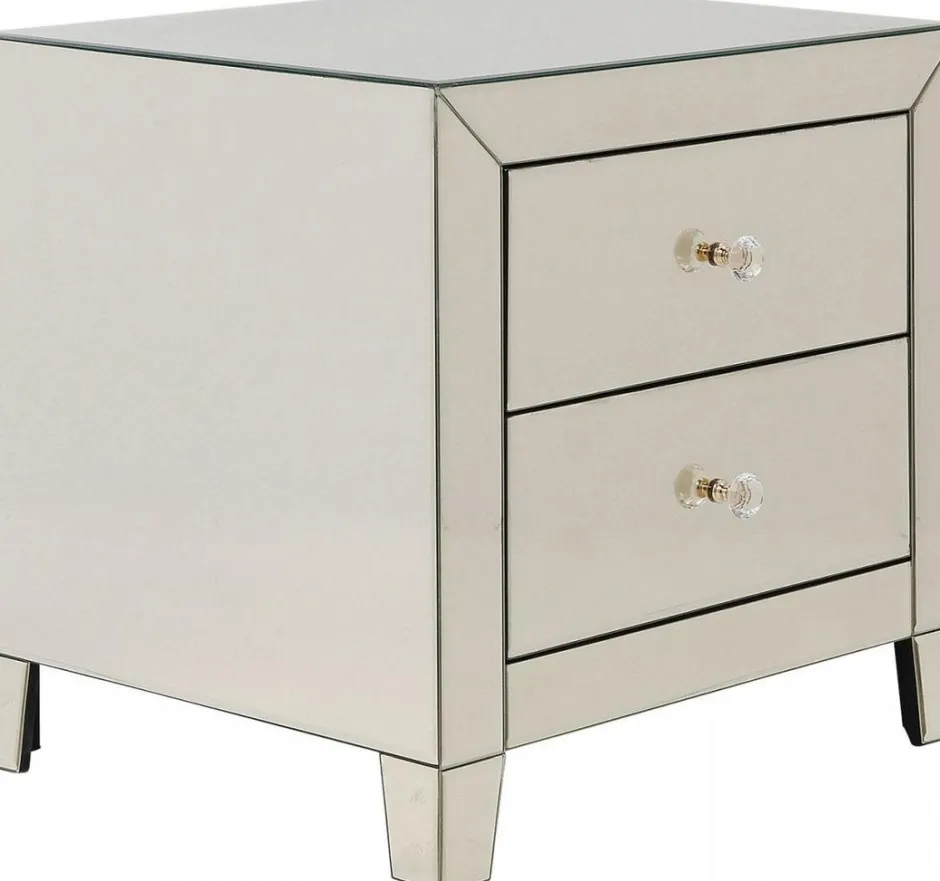 Outlet Nachtkastje Luxury Champagne 2 Lades Kasten|Lage Kasten & Dressoirs