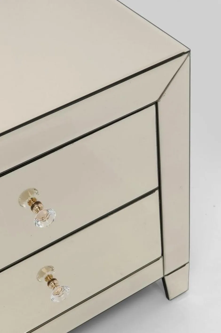 Outlet Nachtkastje Luxury Champagne 2 Lades Kasten|Lage Kasten & Dressoirs
