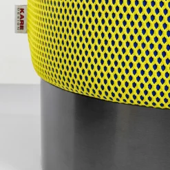 Cheap Poef Jody Yellow Black Mesh Black 35cm Poefs & Krukken|Kasten