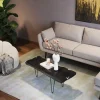 Sale Salontafel Aspen Zwart 100x40cm Kasten|Tafels