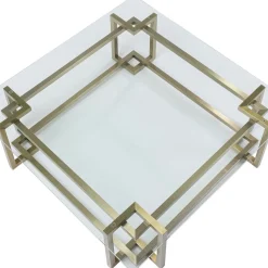 Best Salontafel Clara Goud 120x120cm Kasten|Tafels