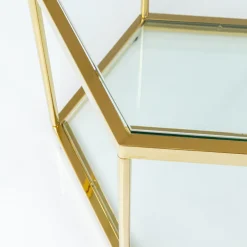 Best Salontafel Comb Goud 45cm Tafels|Tuinmeubelen