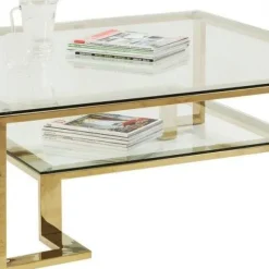 Discount Salontafel Gold Rush 120x120cm Kasten|Tafels