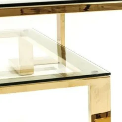 Discount Salontafel Gold Rush 120x120cm Kasten|Tafels