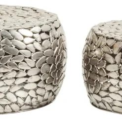 Best Sale Salontafel Pebbles Deluxe Zilver (2-delig) Kasten|Tafels