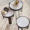 Clearance Salontafel Perelli Black (Set Van 3) Kasten|Tafels