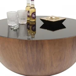 Cheap Salontafel Tear Drups Walnoot Ø80cm Kasten|Tafels