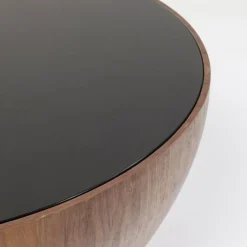 Cheap Salontafel Tear Drups Walnoot Ø80cm Kasten|Tafels
