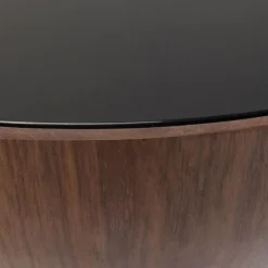 Cheap Salontafel Tear Drups Walnoot Ø80cm Kasten|Tafels