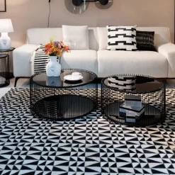Shop Salontafel Wire Double Black Set Van 2 Tafels|Tuinmeubelen