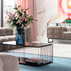Sale Salontafel Wire Double Black 120x60cm Kasten|Tafels