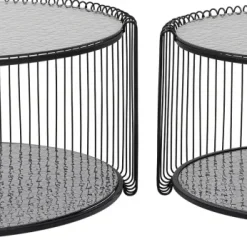 Discount Salontafel Wire Double Bubble Black (2/set) Kasten|Tafels