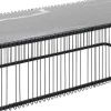 Best Sale Salontafel Wire Glass Marble Black 145x70cm Tafels|Tuinmeubelen