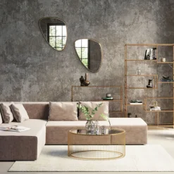 Cheap Salontafel Wire Uno Messing 60x90cm Tafels|Tuinmeubelen
