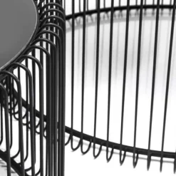 Clearance Salontafel Wire Zwart (2-delig) Kasten|Tafels