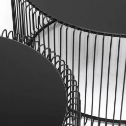 Clearance Salontafel Wire Zwart (2-delig) Kasten|Tafels
