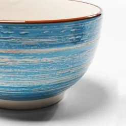 Hot Schaal Swirl Blauw Ø14cm Servies & Tafelaccessoires|Kasten