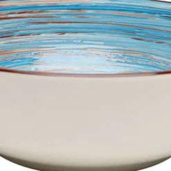 New Schaal Swirl Blue 22cm Servies & Tafelaccessoires|Tuinmeubelen